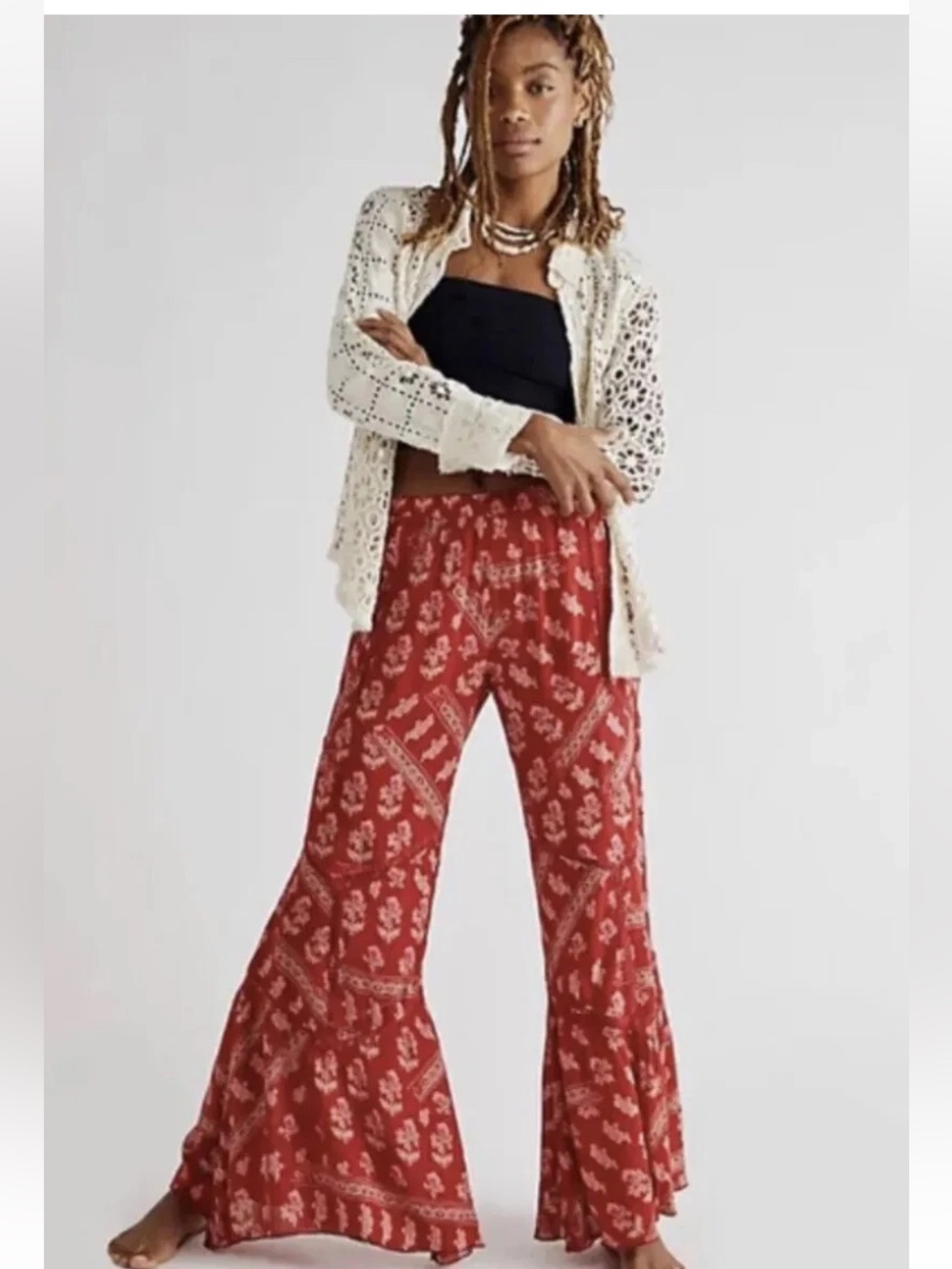 Free People Fiji Feeling Wide-Leg Pants